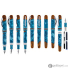 Conklin 1898 Spectra Fusion Fountain Pen in Blue with Chrome Trim - Limited Edition Fountain Pen