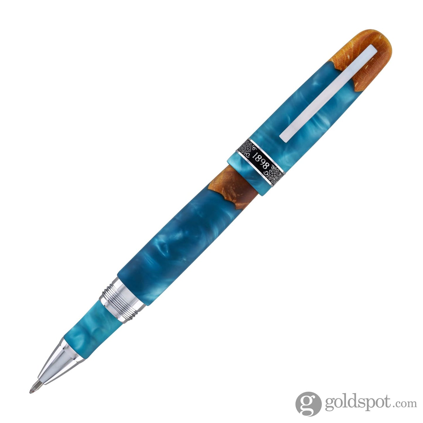 Conklin 1898 Spectra Fusion Rollerball Pen in Blue with Chrome Trim - Limited Edition Rollerball Pen