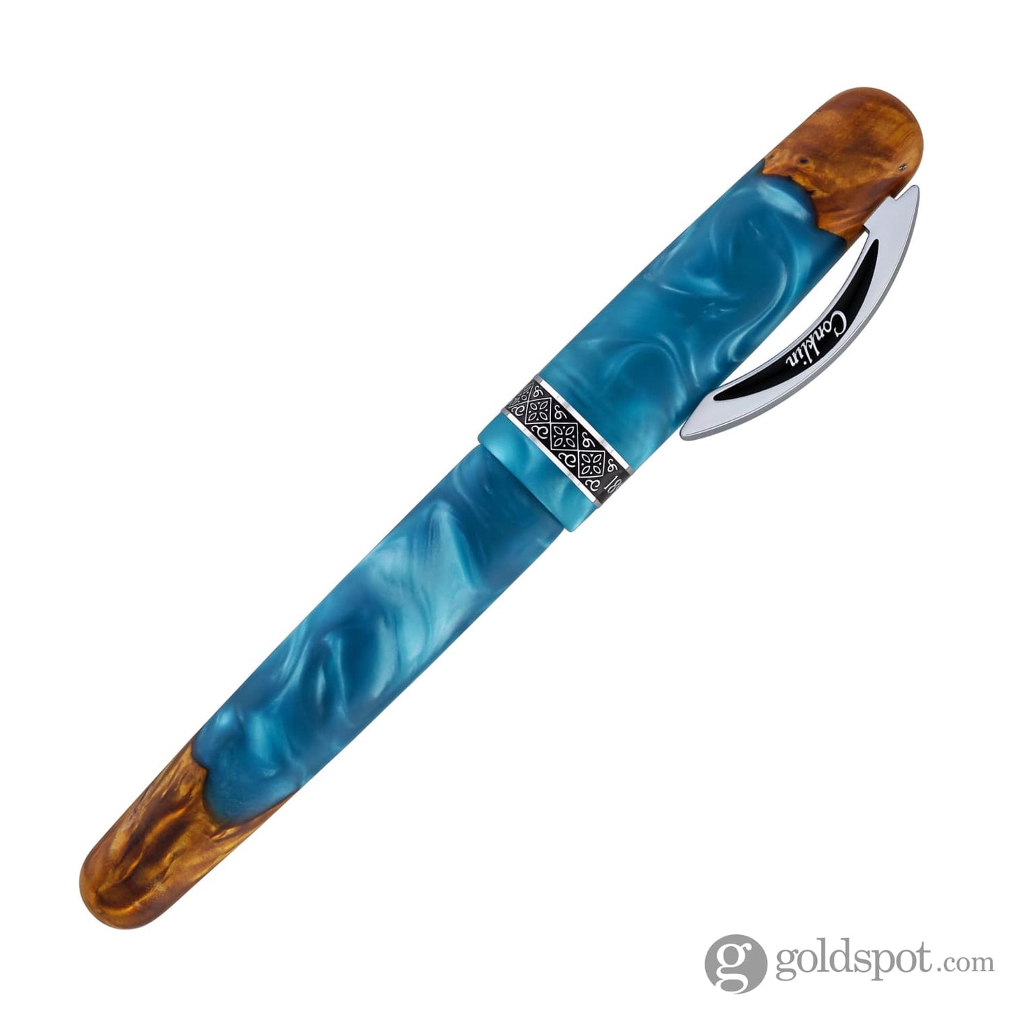 Conklin 1898 Spectra Fusion Rollerball Pen in Blue with Chrome Trim - Limited Edition Rollerball Pen