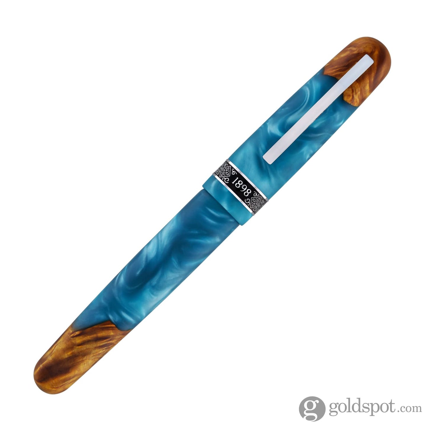 Conklin 1898 Spectra Fusion Rollerball Pen in Blue with Chrome Trim - Limited Edition Rollerball Pen