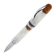 Conklin 1898 Spectra Fusion Rollerball Pen in White with Chrome Trim - Limited Edition