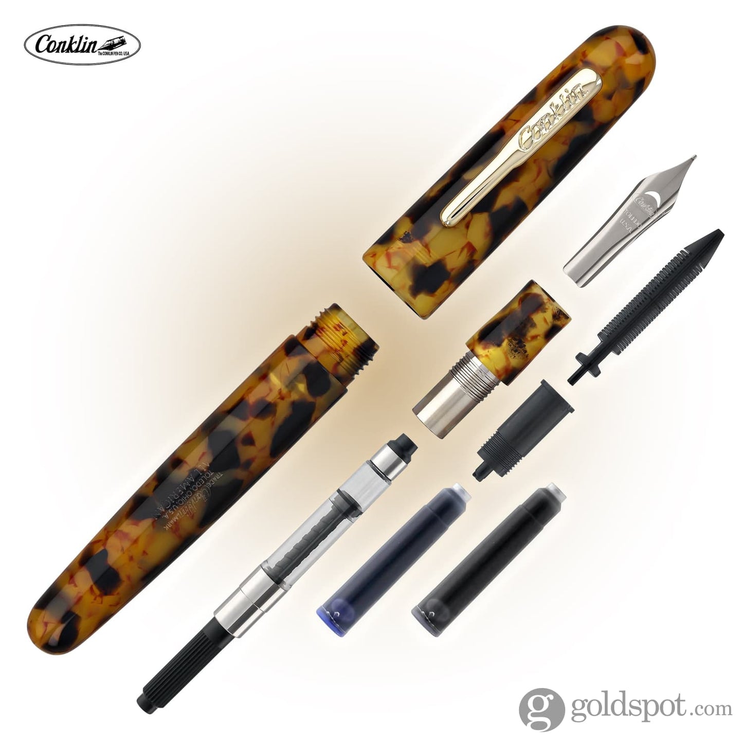 Conklin All American Fountain Pen in Tortoiseshell Fountain Pen