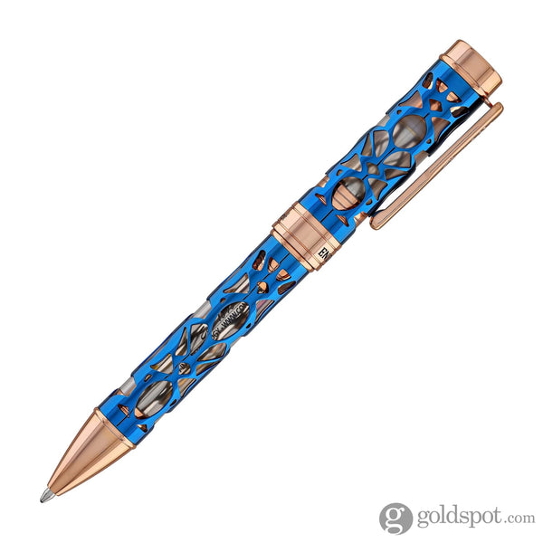 Conklin Endura Deco Crest Ballpoint Pen in Demo Blue with Rosegold Trim Ballpoint Pens