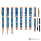 Conklin Endura Deco Crest Fountain Pen in Demo Blue with Rosegold Trim Fountain Pen