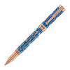 Conklin Endura Deco Crest Rollerball Pen in Demo Blue with Rosegold Trim Fountain Pen