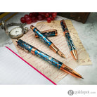 Conklin Endura Deco Crest Rollerball Pen in Demo Blue with Rosegold Trim Fountain Pen