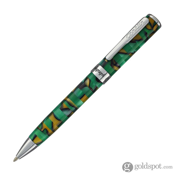 Conklin Stylograph Mosaic Ballpoint Pen in Green/Brown Ballpoint Pen