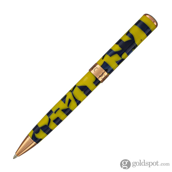 Conklin Stylograph Mosaic Ballpoint Pen in Yellow/Blue Ballpoint Pen