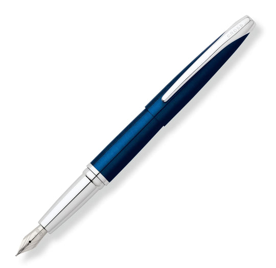Cross ATX Fountain Pen in Translucent Blue Lacquer