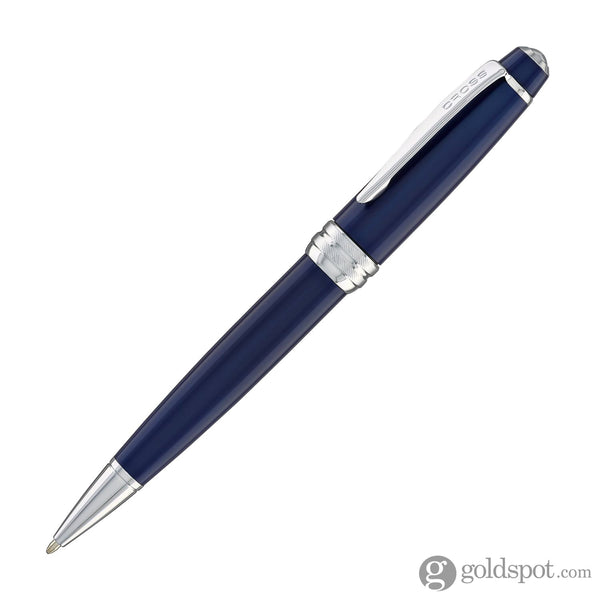 Cross Bailey Ballpoint Pen in Blue Lacquer - Chrome Trim Ballpoint Pens