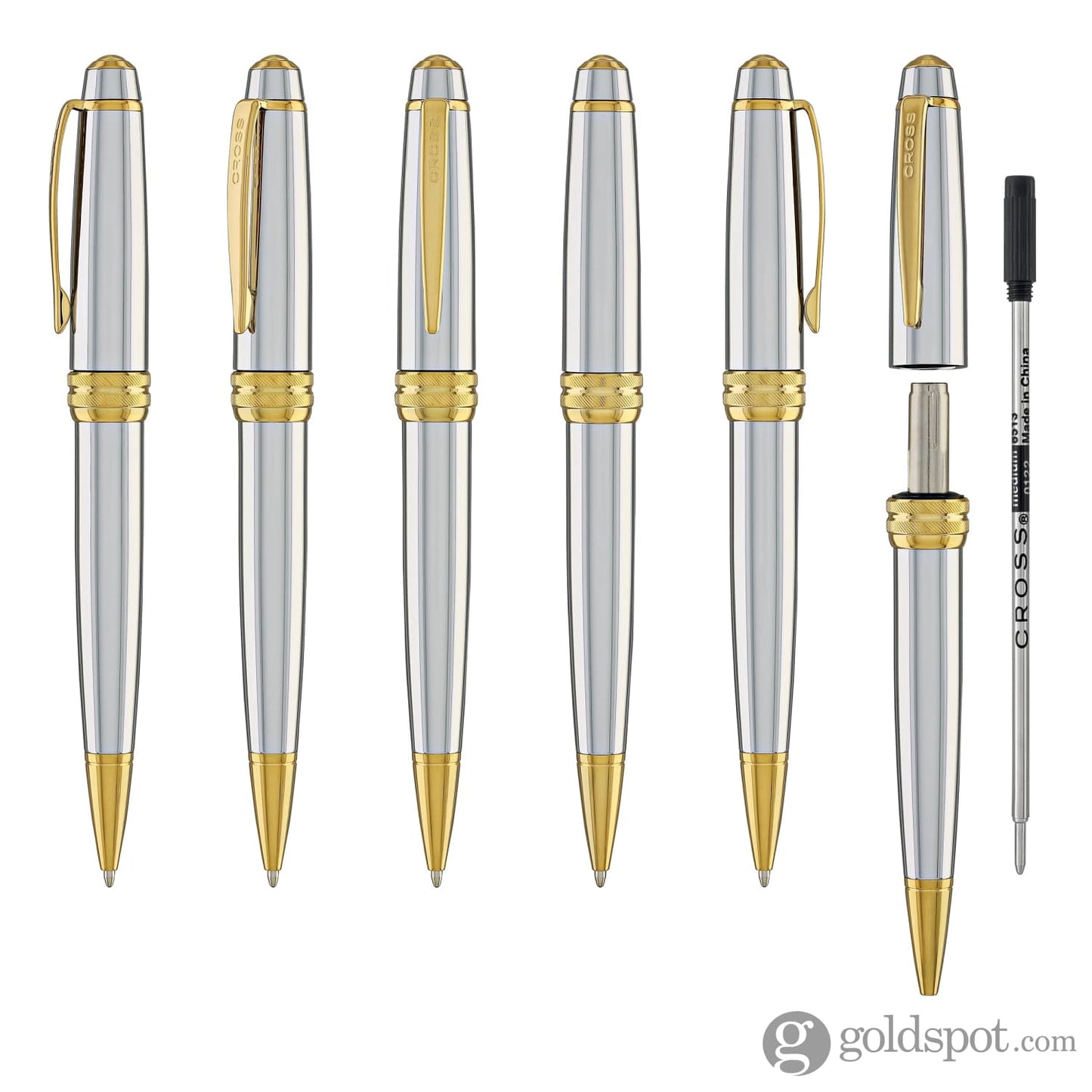 Cross Bailey Ballpoint Pen in Medalist Chrome Ballpoint Pens