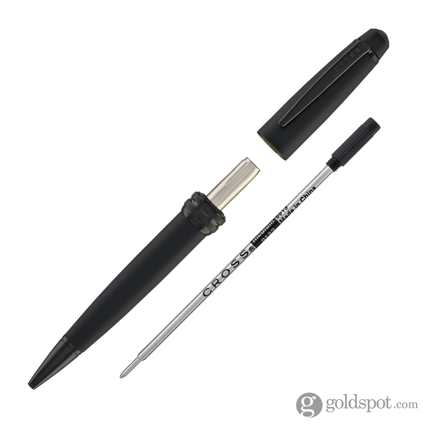 Cross Bailey Ballpoint Pen Matte Black Lacquer PVD Ballpoint Pens