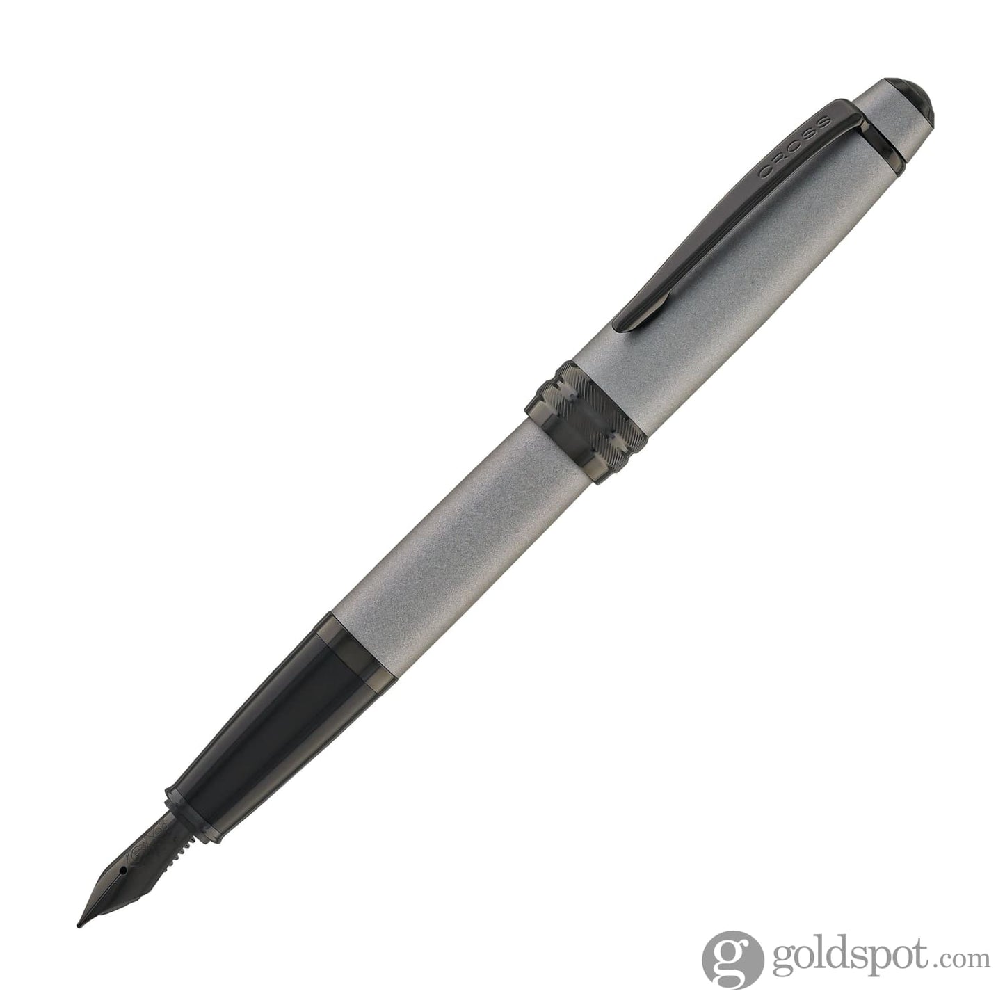 Cross Bailey Fountain Pen in Matte Gray Lacquer PVD Fountain Pen