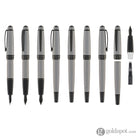 Cross Bailey Fountain Pen in Matte Gray Lacquer PVD Fountain Pen