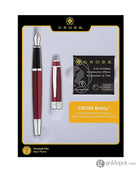 Cross Bailey Fountain Pen in Red Lacquer - Medium Point Fountain Pen