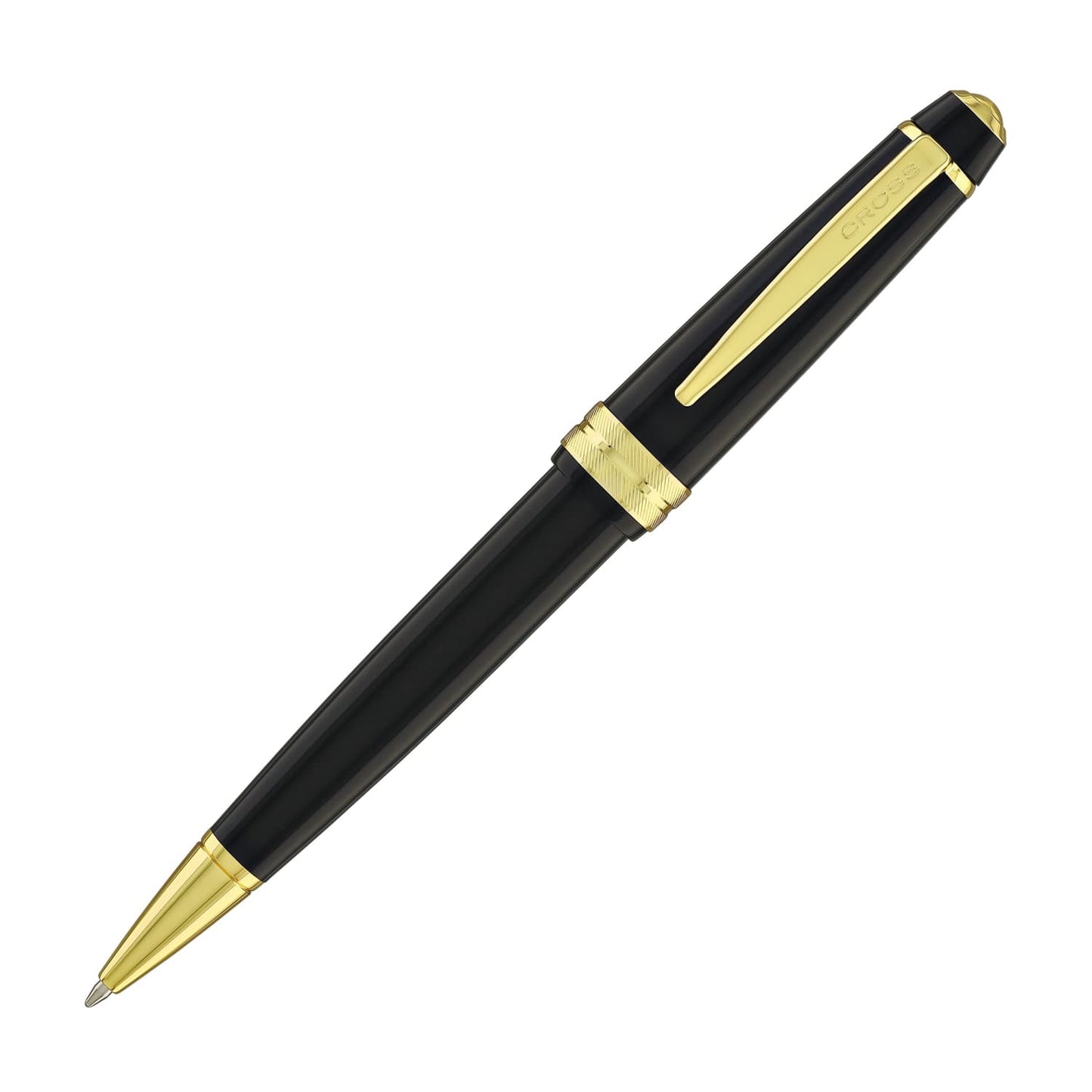 Cross Bailey Light Ballpoint Pen in Glossy Black Resin with Gold Trim Ballpoint Pens