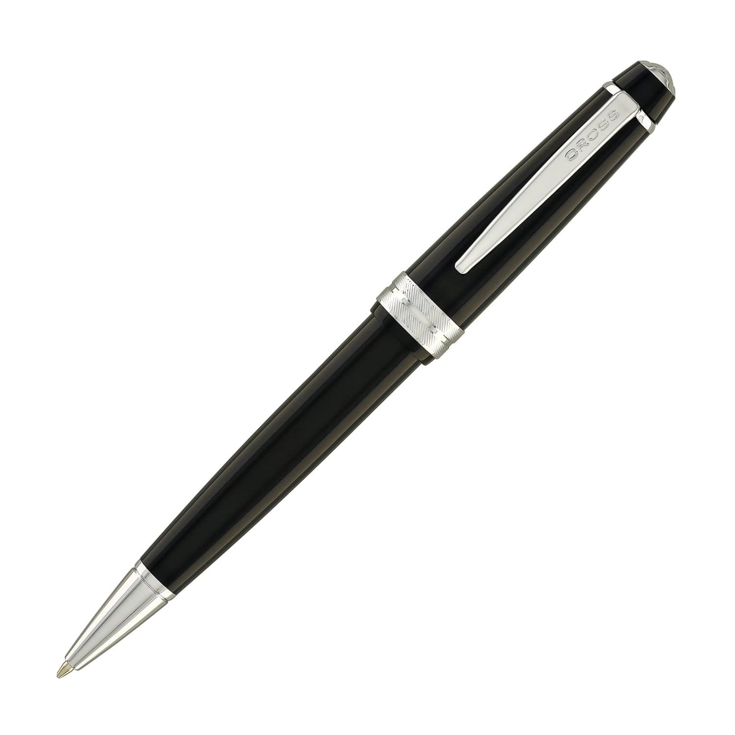 Cross Bailey Light Ballpoint Pen in Glossy Black Resin with Polished Chrome Trim Ballpoint Pens