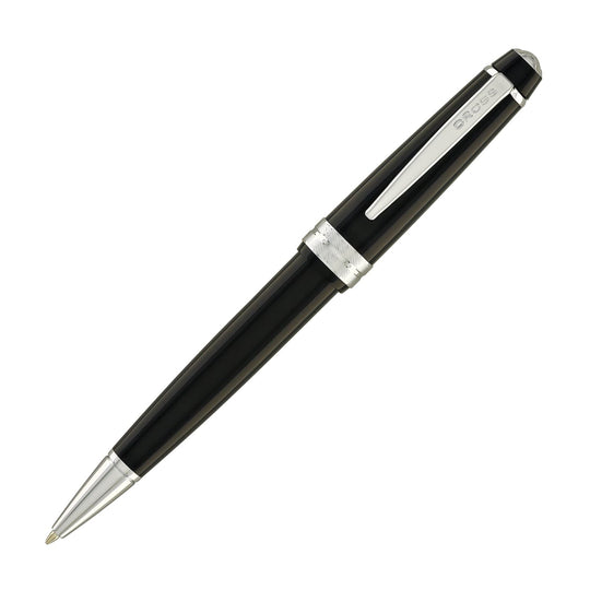 Cross Bailey Light Ballpoint Pen in Glossy Black Resin with Polished Chrome Trim