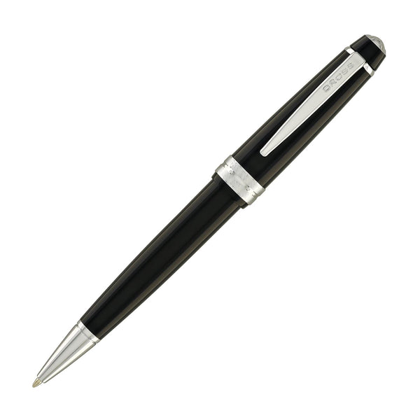 Cross Bailey Light Ballpoint Pen in Glossy Black Resin with Polished Chrome Trim Ballpoint Pens