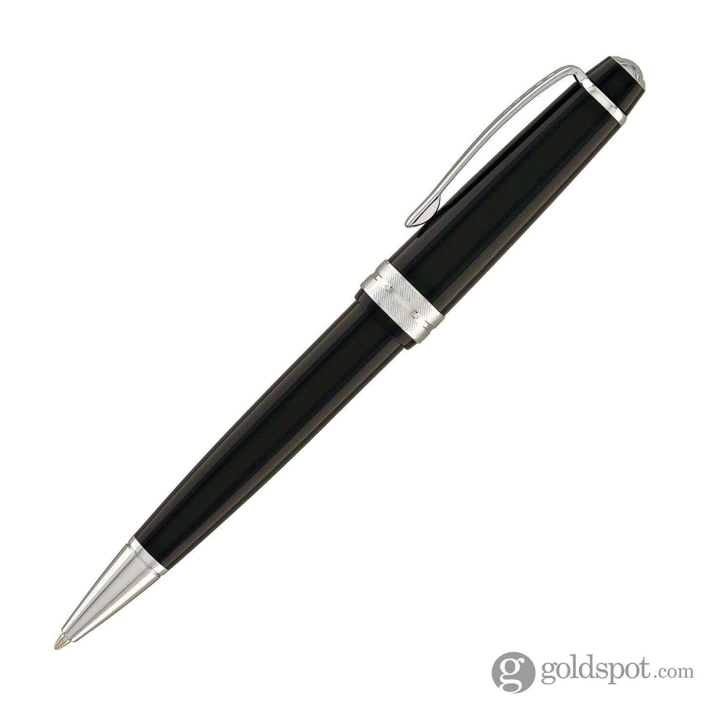 Cross Bailey Light Ballpoint Pen in Glossy Black Resin with Polished Chrome Trim Ballpoint Pens