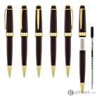 Cross Bailey Light Ballpoint Pen in Glossy Burgundy Resin with Gold Trim Ballpoint Pens
