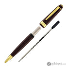 Cross Bailey Light Ballpoint Pen in Glossy Burgundy Resin with Gold Trim Ballpoint Pens