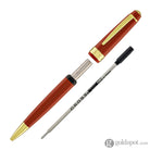 Cross Bailey Light Ballpoint Pen in Glossy Burnt Orange Resin with Gold Trim Ballpoint Pens