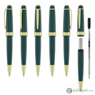 Cross Bailey Light Ballpoint Pen in Glossy Green Resin with Gold Trim Ballpoint Pens