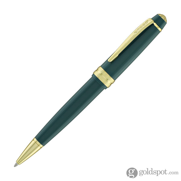 Cross Bailey Light Ballpoint Pen in Glossy Green Resin with Gold Trim Ballpoint Pens