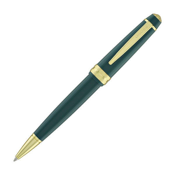 Cross Bailey Light Ballpoint Pen in Glossy Green Resin with Gold Trim Ballpoint Pens