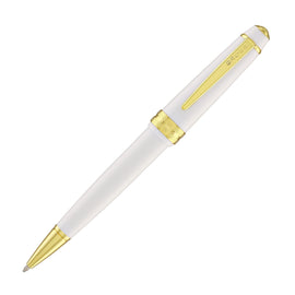 Cross Bailey Light Ballpoint Pen in Glossy White Resin with Gold Trim