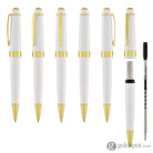 Cross Bailey Light Ballpoint Pen in Glossy White Resin with Gold Trim Ballpoint Pens