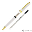 Cross Bailey Light Ballpoint Pen in Glossy White Resin with Gold Trim Ballpoint Pens