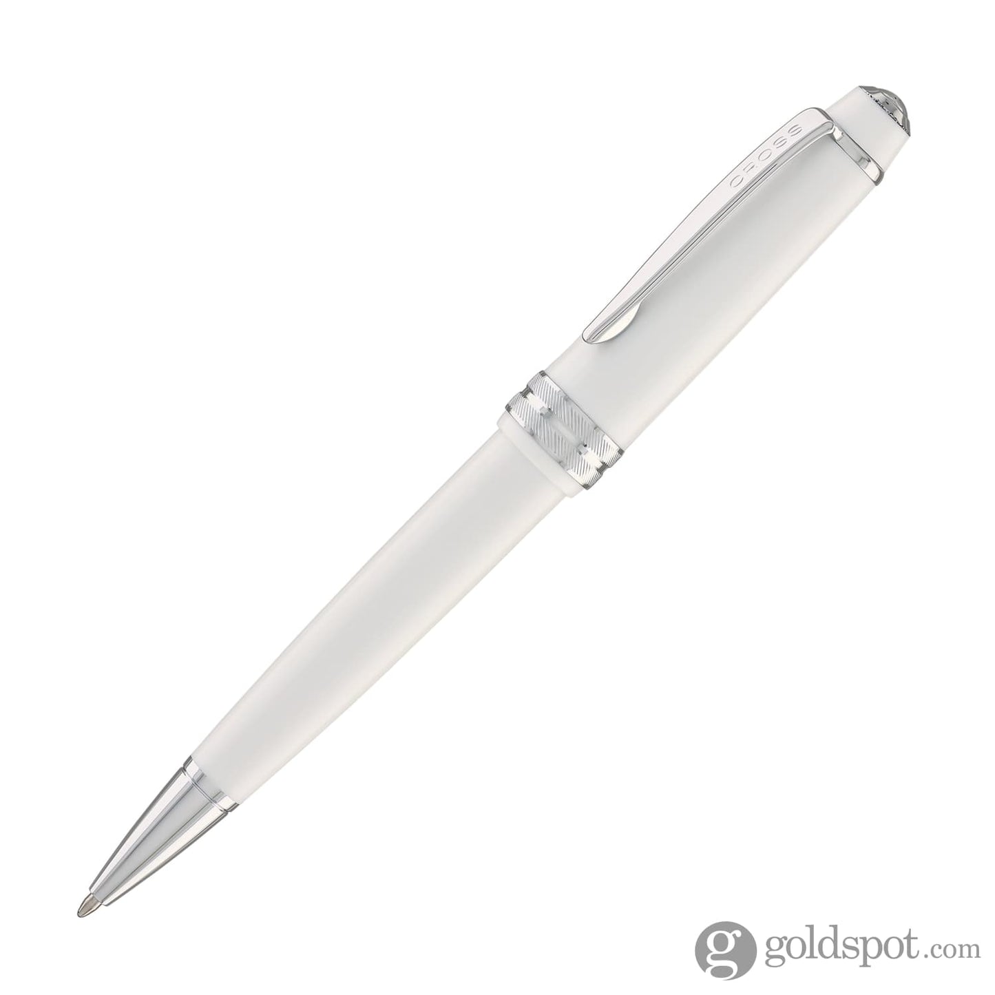 Cross Bailey Light Ballpoint Pen in Polished White Resin Ballpoint Pens