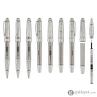 Cross Bailey Light Ballpoint Pen in Translucent Clear Resin with Chrome Trim Ballpoint Pens