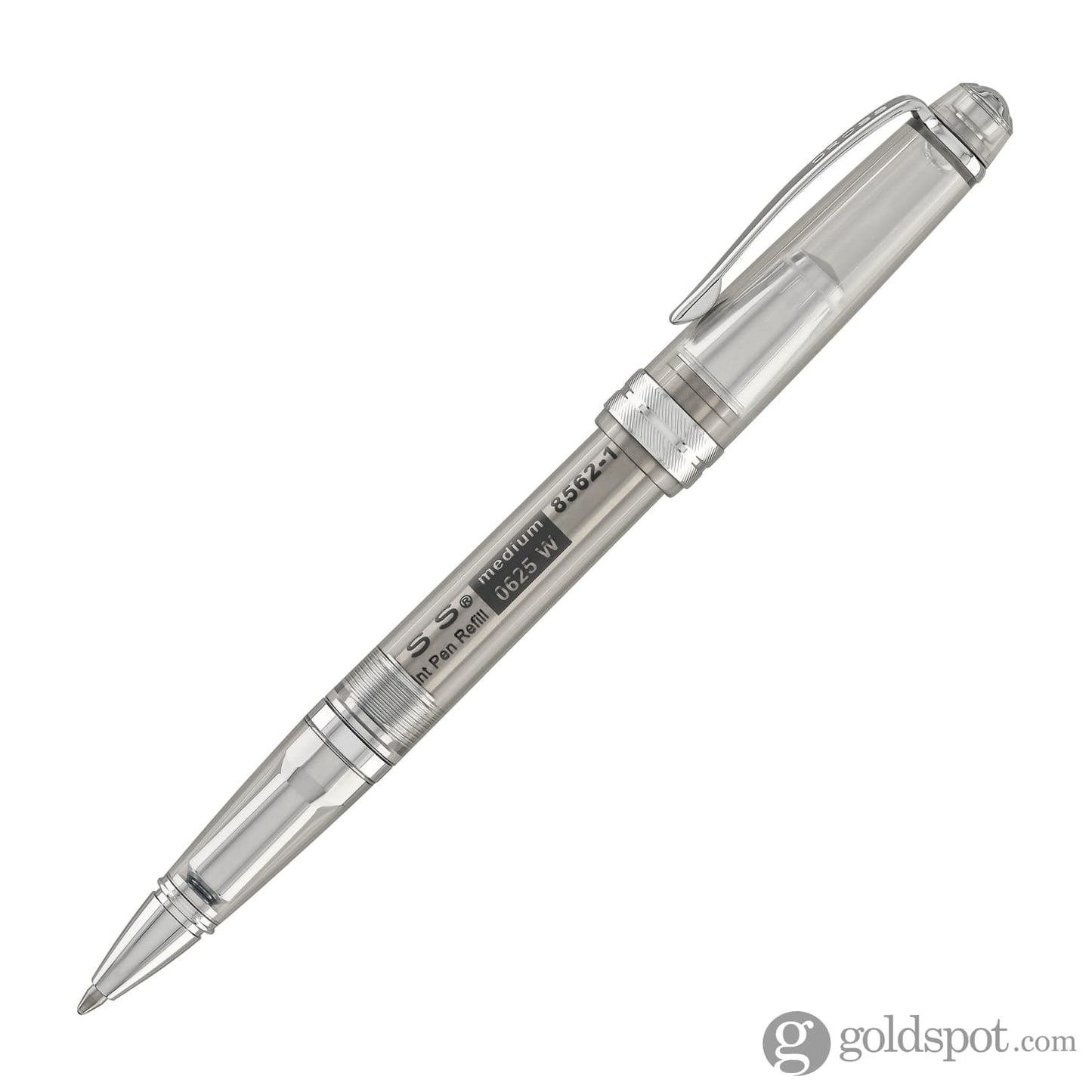 Cross Bailey Light Ballpoint Pen in Translucent Clear Resin with Chrome Trim Ballpoint Pens