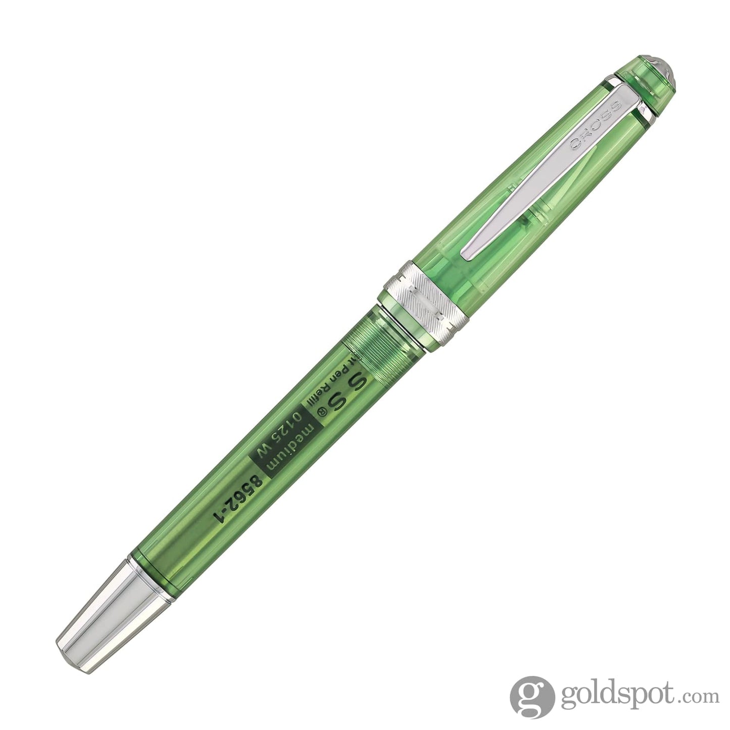 Cross Bailey Light Ballpoint Pen in Translucent Green Resin with Chrome Trim Ballpoint Pens