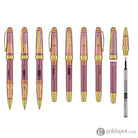 Cross Bailey Light Ballpoint Pen in Translucent Pink Resin with Gold Trim Ballpoint Pens