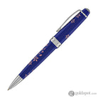 Cross Bailey Light Cherry Blossom Ballpoint Pen in Glossy Blue Resin with Polished Chrome Ballpoint Pens