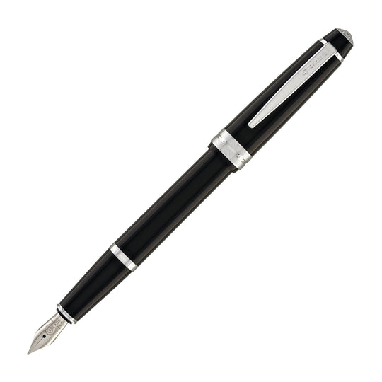 Cross Bailey Light Fountain Pen in Glossy Black Resin with Chrome Trim