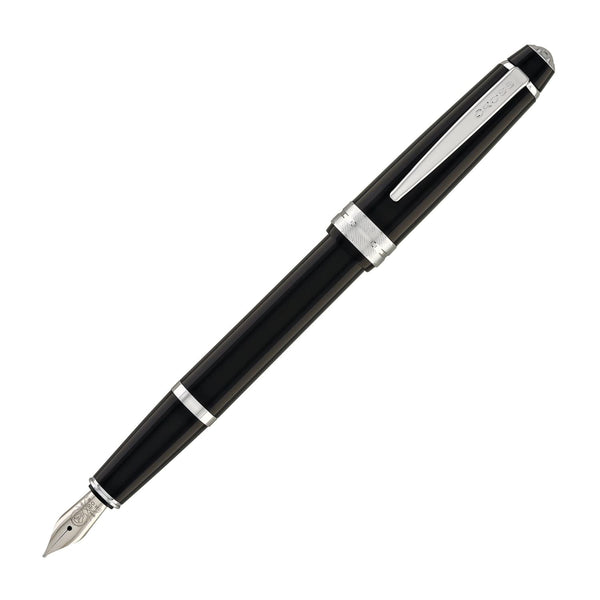 Cross Bailey Light Fountain Pen in Glossy Black Resin with Chrome Trim Fountain Pen