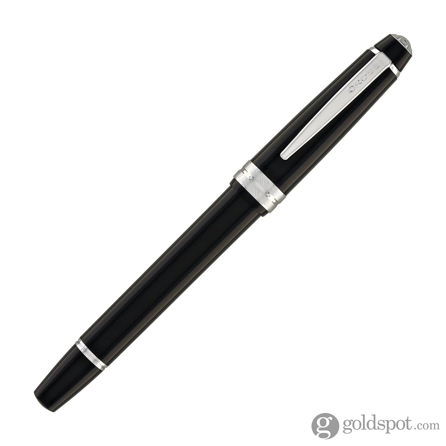 Cross Bailey Light Fountain Pen in Glossy Black Resin with Chrome Trim Fountain Pen