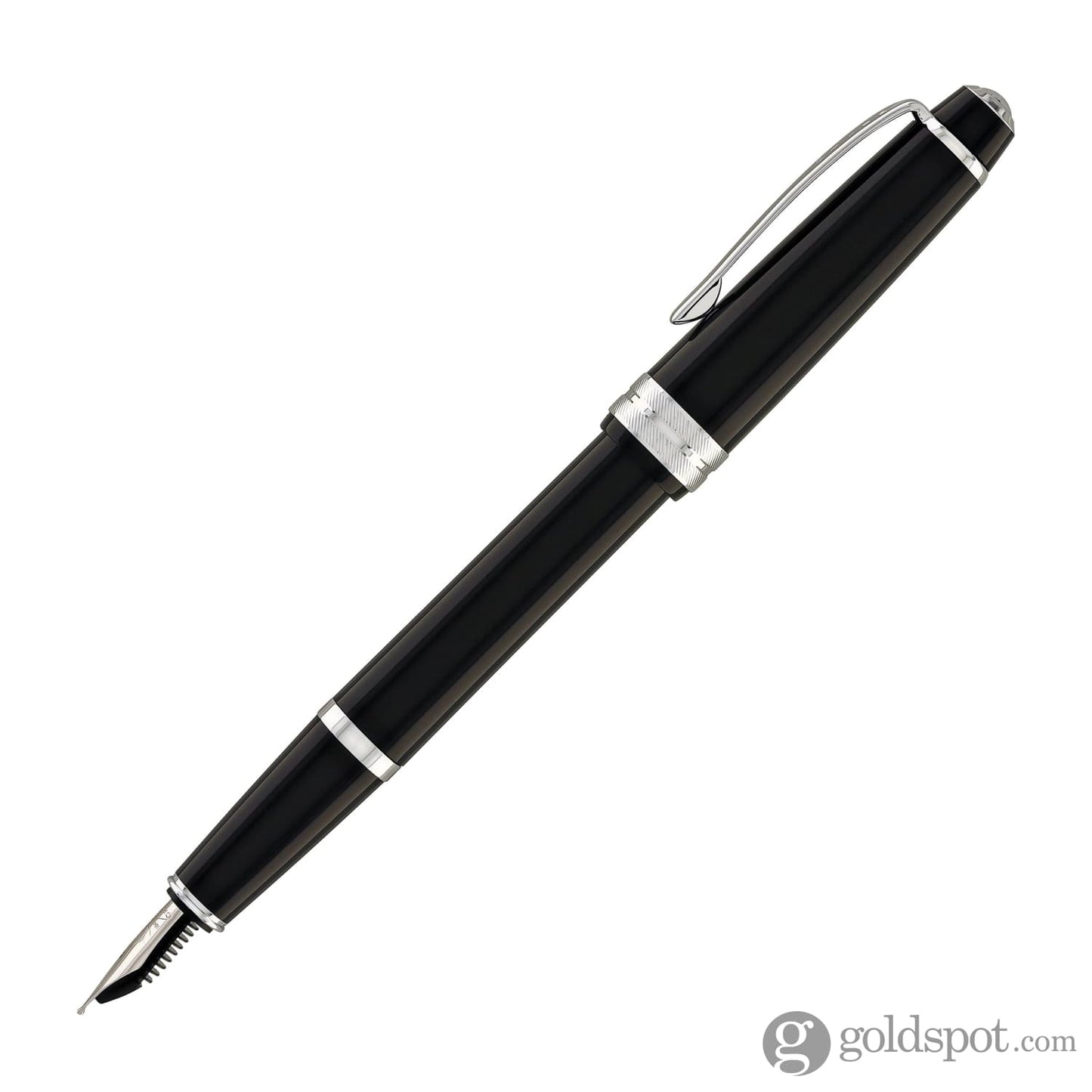 Cross Bailey Light Fountain Pen in Glossy Black Resin with Chrome Trim Fountain Pen