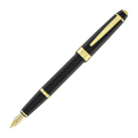 Cross Bailey Light Fountain Pen in Glossy Black Resin with Gold Trim