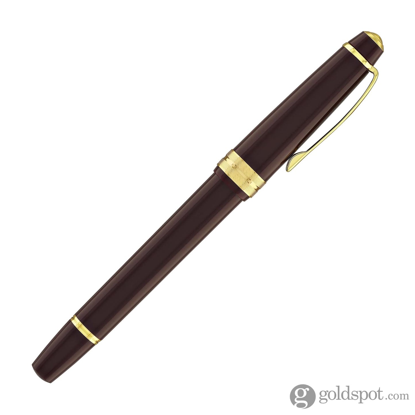 Cross Bailey Light Fountain Pen in Glossy Burgundy Resin with Gold Trim Fountain Pen