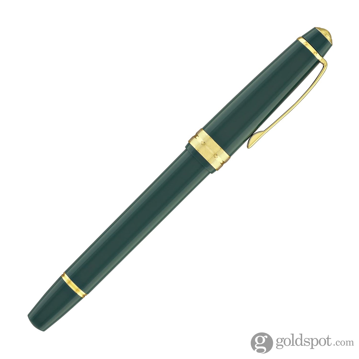 Cross Bailey Light Fountain Pen in Glossy Green Resin with Gold Trim Fountain Pen