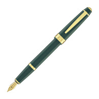 Cross Bailey Light Fountain Pen in Glossy Green Resin with Gold Trim