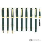 Cross Bailey Light Fountain Pen in Glossy Green Resin with Gold Trim Fountain Pen