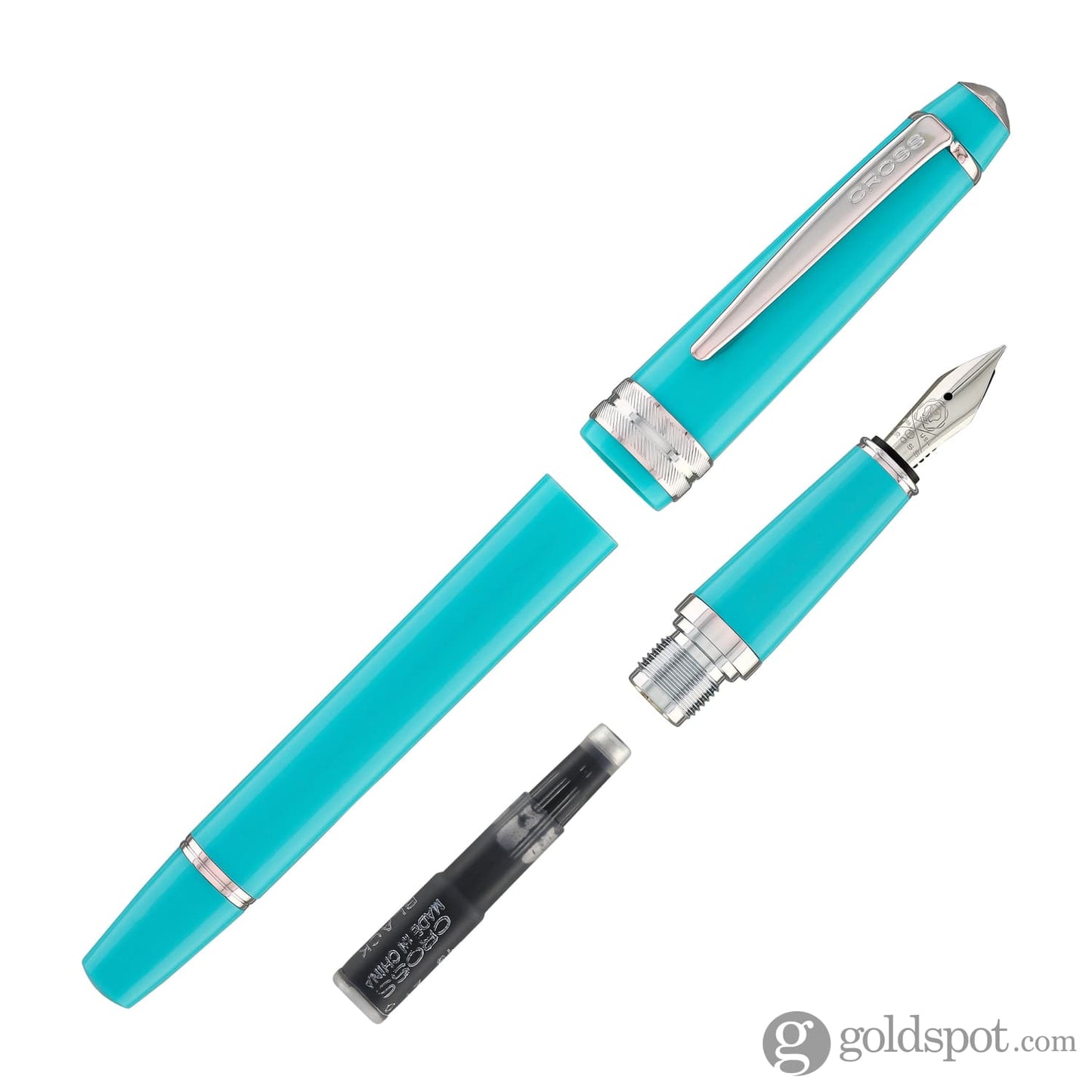 Cross Bailey Light Fountain Pen in Polished Teal Resin Fountain Pen
