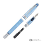 Cross Bailey Light Fountain Pen in Translucent Navy Blue Resin with Chrome Trim - Extra Fine Point Fountain Pen